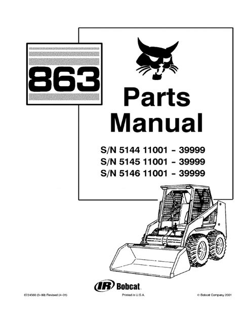 bobcat 863 skid steer parts|863 bobcat specifications.